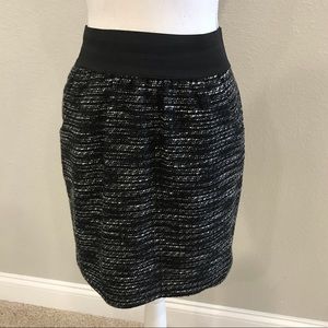 Outback Red Black & White Tweed Skirt - XS